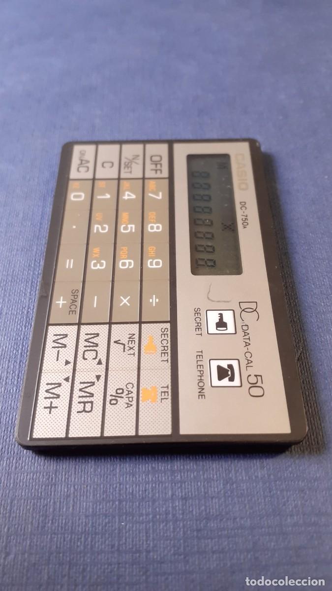 Antig&uuml;edades: Calculadora Agenda Casio DC-750A DATA-CAL 50 - Foto 5
