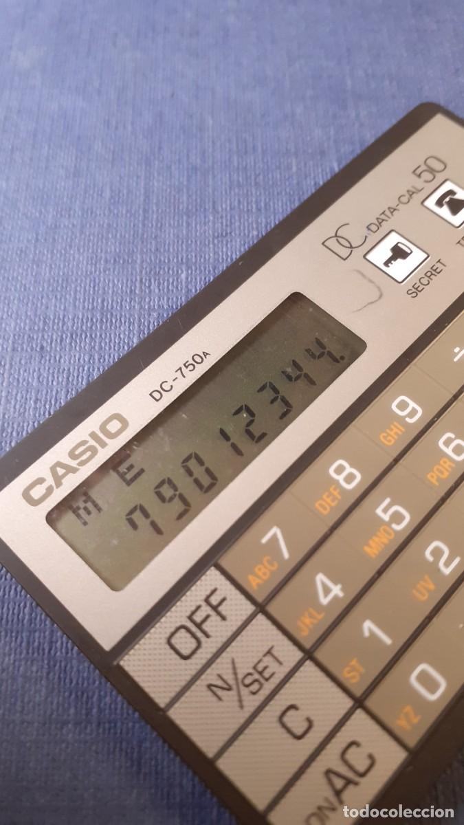 Antig&uuml;edades: Calculadora Agenda Casio DC-750A DATA-CAL 50 - Foto 7