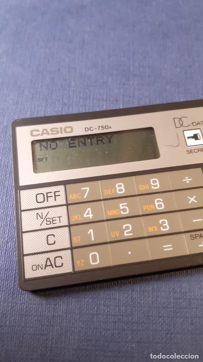 Antig&uuml;edades: Calculadora Agenda Casio DC-750A DATA-CAL 50 - Foto 11