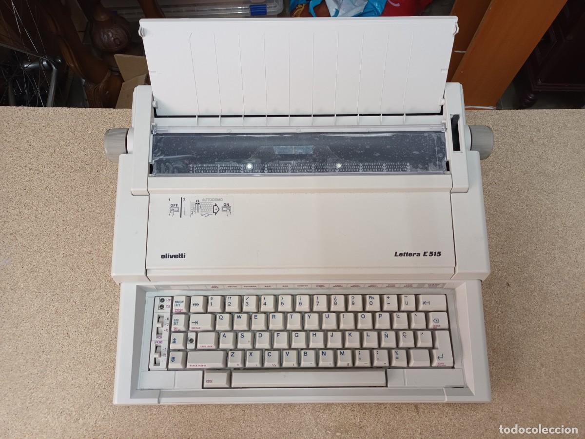 Antig&uuml;edades: M&aacute;quina de escribir el&eacute;ctrica Olivetti Lettera E 515 - Foto 1