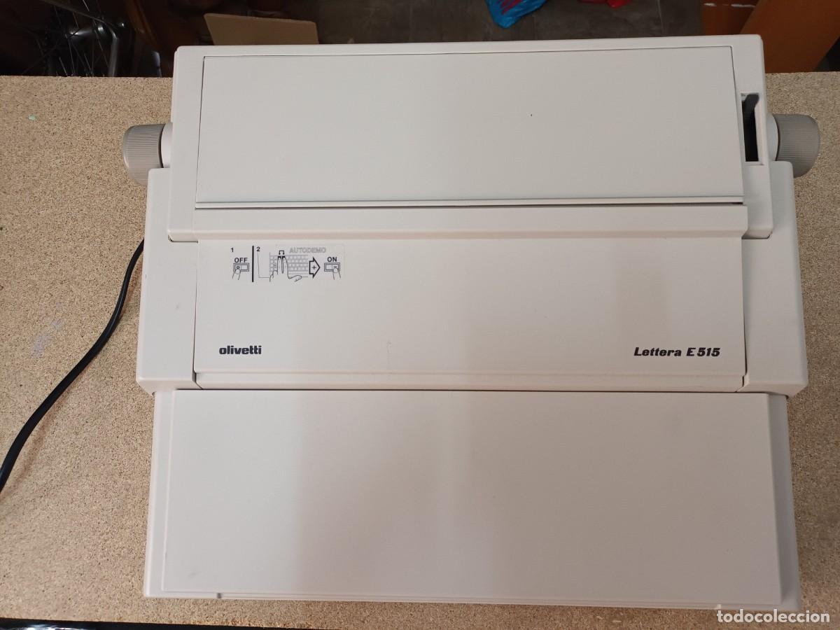 Antig&uuml;edades: M&aacute;quina de escribir el&eacute;ctrica Olivetti Lettera E 515 - Foto 5