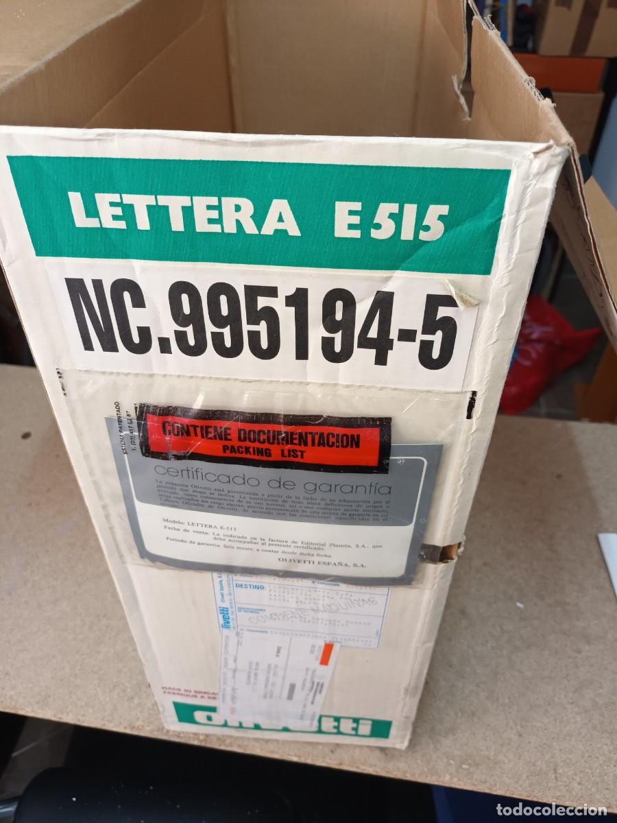 Antig&uuml;edades: M&aacute;quina de escribir el&eacute;ctrica Olivetti Lettera E 515 - Foto 9