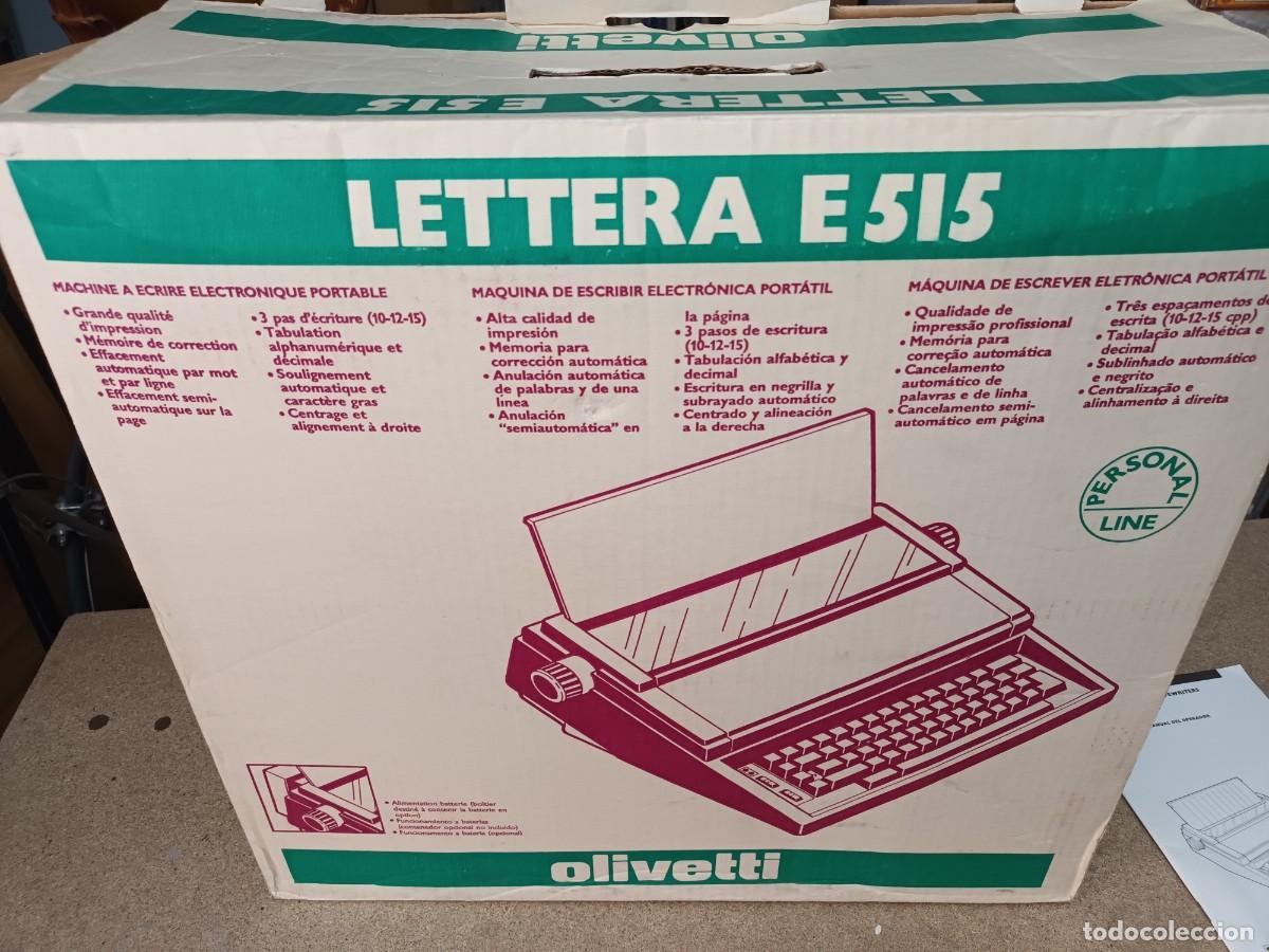 Antig&uuml;edades: M&aacute;quina de escribir el&eacute;ctrica Olivetti Lettera E 515 - Foto 10