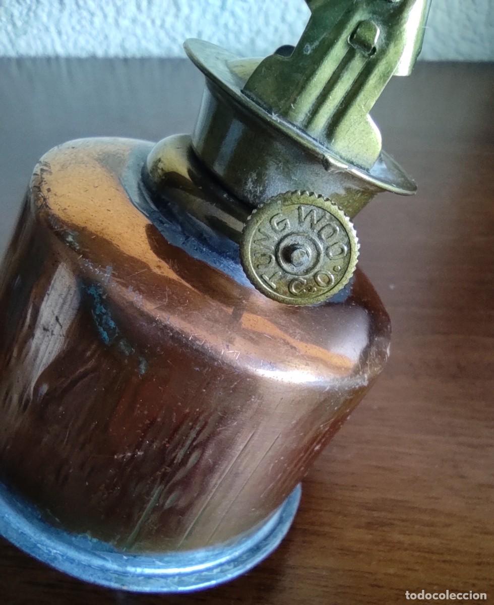 Antig&uuml;edades: Antigua l&aacute;mpara de aceite Tung Woo - Foto 6