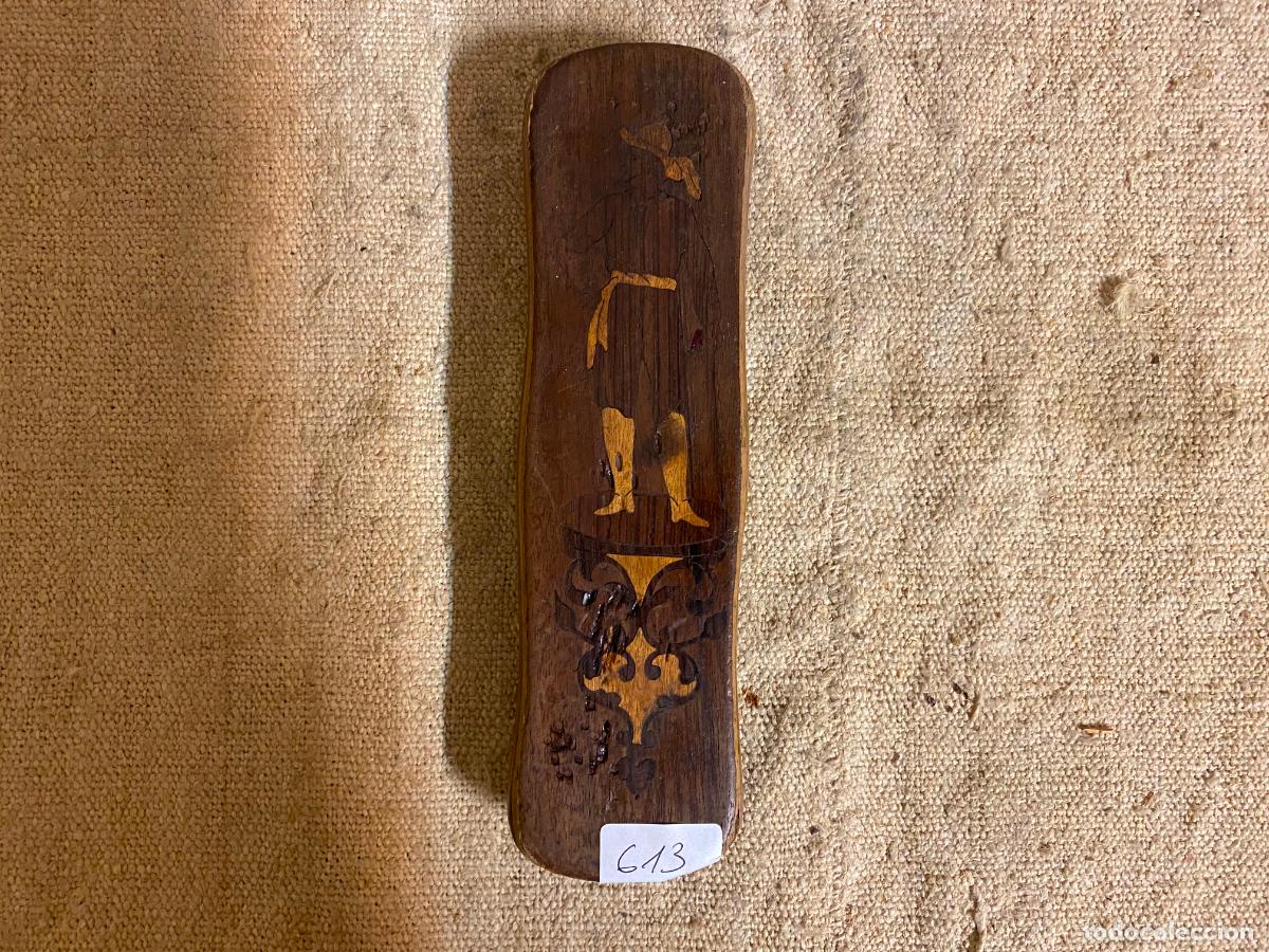 Antig&uuml;edades: cepillo de ropa marqueteria - Foto 4