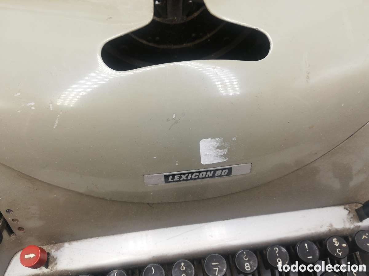 Antig&uuml;edades: M&aacute;quina de escribir Hispano Olivetti Lexicon 80. - Foto 2