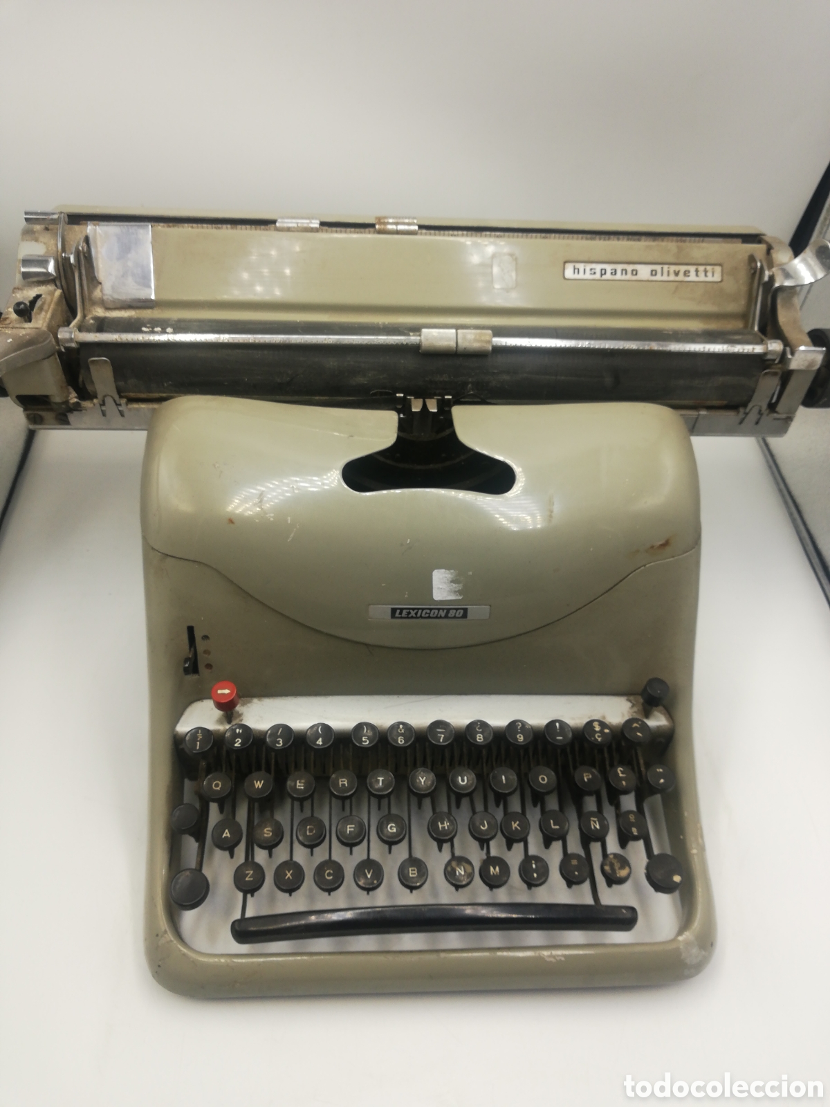 Antig&uuml;edades: M&aacute;quina de escribir Hispano Olivetti Lexicon 80. - Foto 1