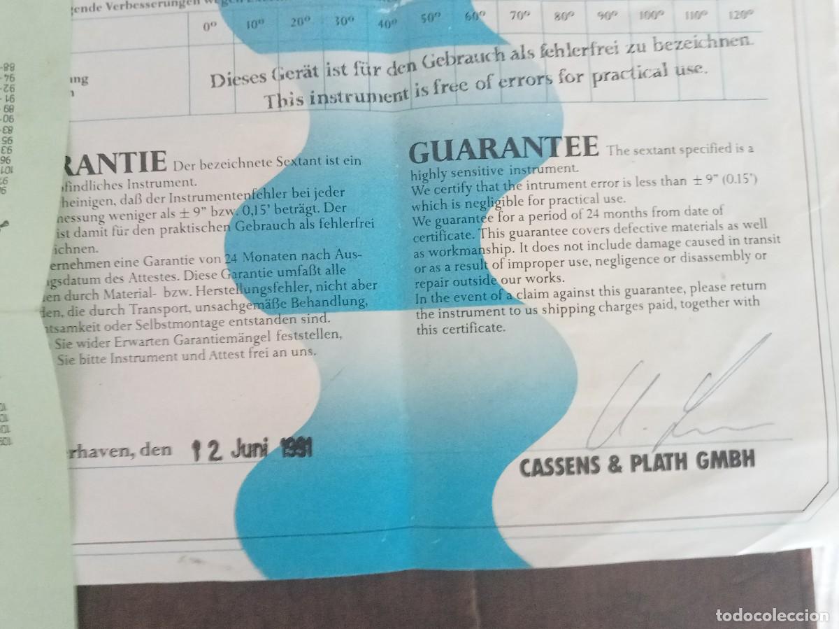Antig&uuml;edades: Sextante Professional Cassens Plath 1991 - Foto 14