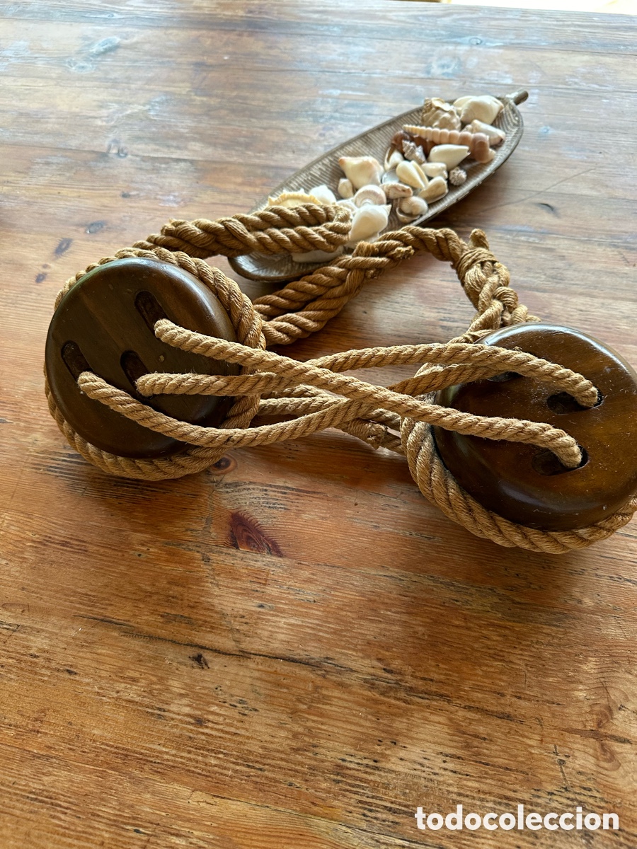 Antig&uuml;edades: Conjunto de poleas na&uacute;ticas velero cl&aacute;sico. - Foto 5