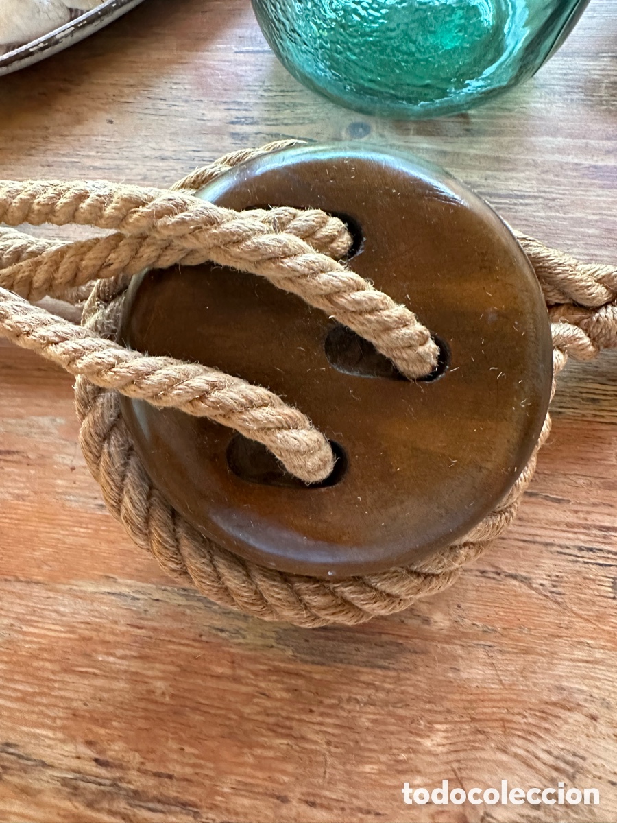 Antig&uuml;edades: Conjunto de poleas na&uacute;ticas velero cl&aacute;sico. - Foto 13