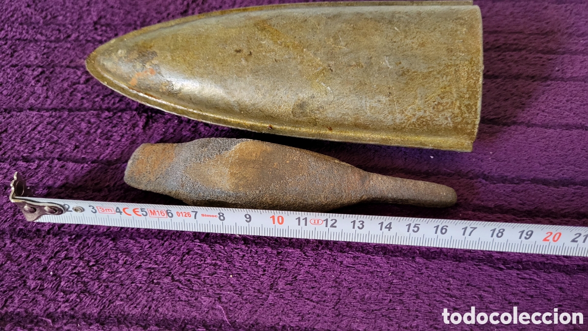 Antig&uuml;edades: Antiguo piedra de Afilar y Funda - Foto 3