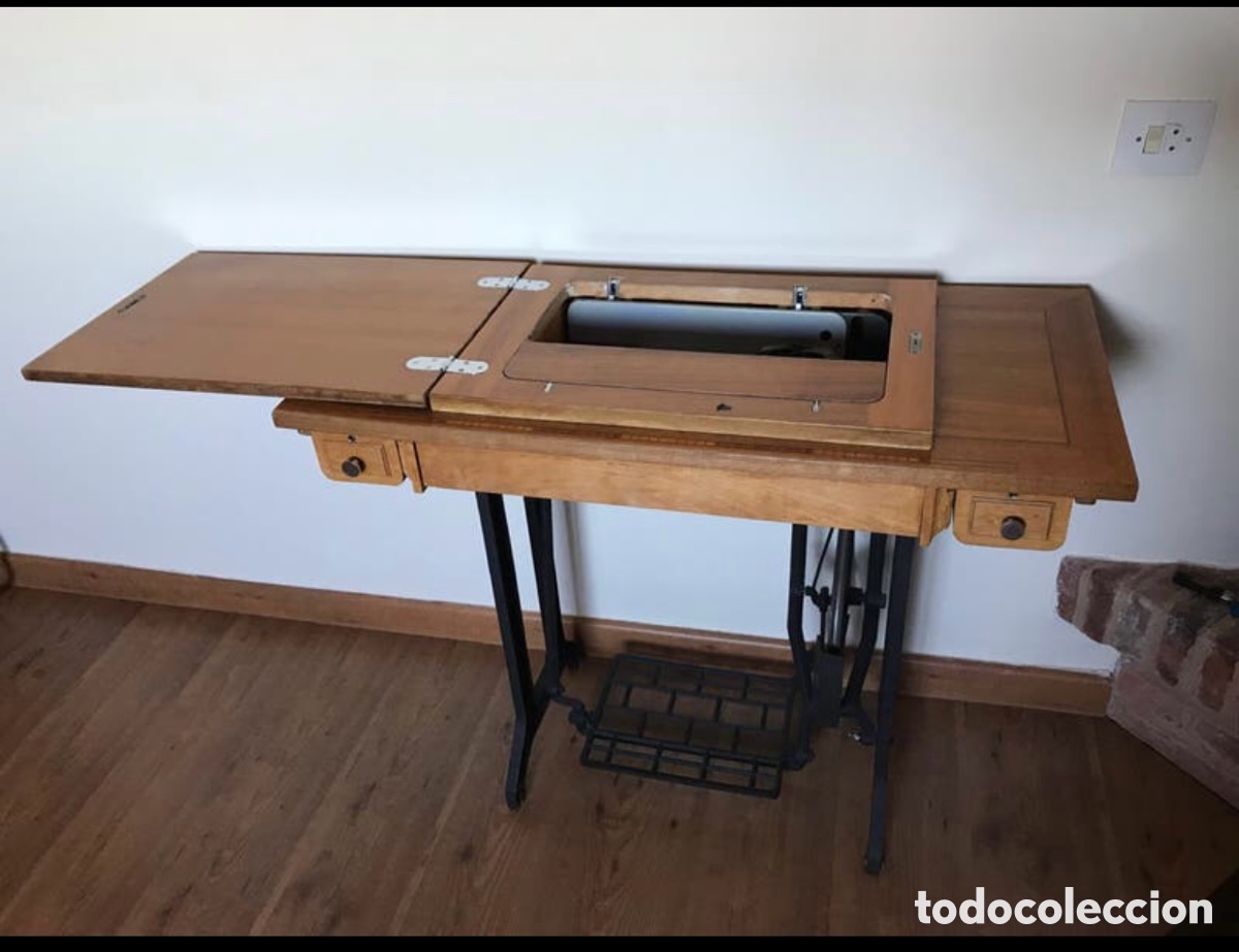Antig&uuml;edades: M&aacute;quina de coser, marca Alfa - Foto 3