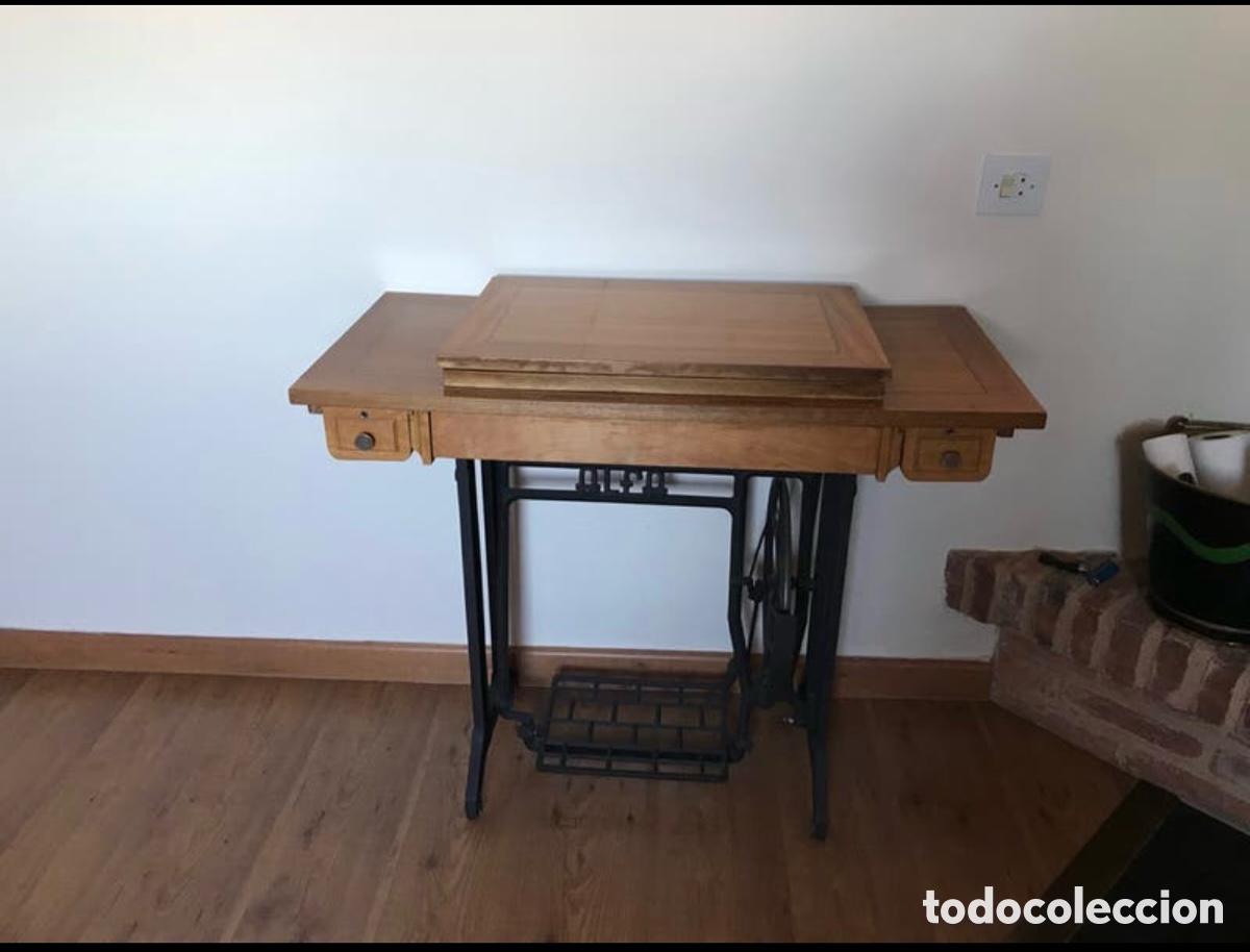Antig&uuml;edades: M&aacute;quina de coser, marca Alfa - Foto 4