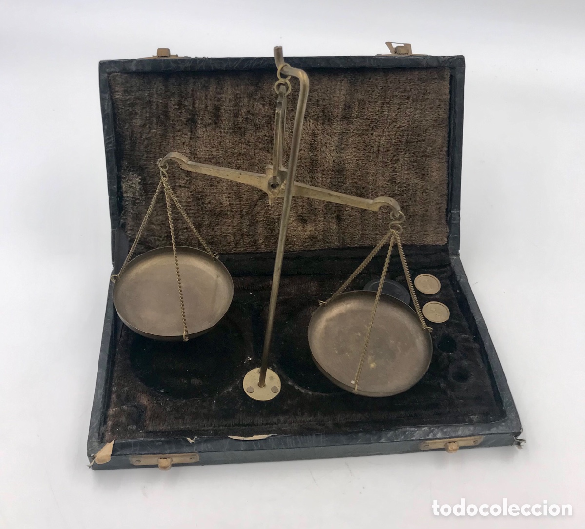 Antig&uuml;edades: Balanza antigua de precisi&oacute;n para joyer&iacute;a. - Foto 1