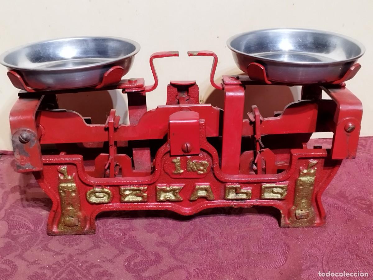 Antig&uuml;edades: BALANZA OZKALE DE 1 KILO - COLOR ROJO - - Foto 10