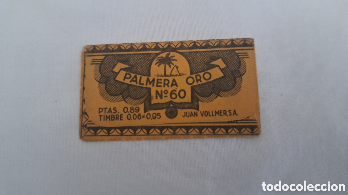 Antig&uuml;edades: Hoja Afeitar PALMERA ORO. Solo funda - Foto 2