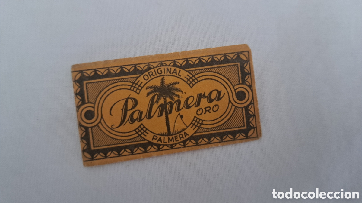 Antig&uuml;edades: Hoja Afeitar PALMERA ORO. Solo funda - Foto 1