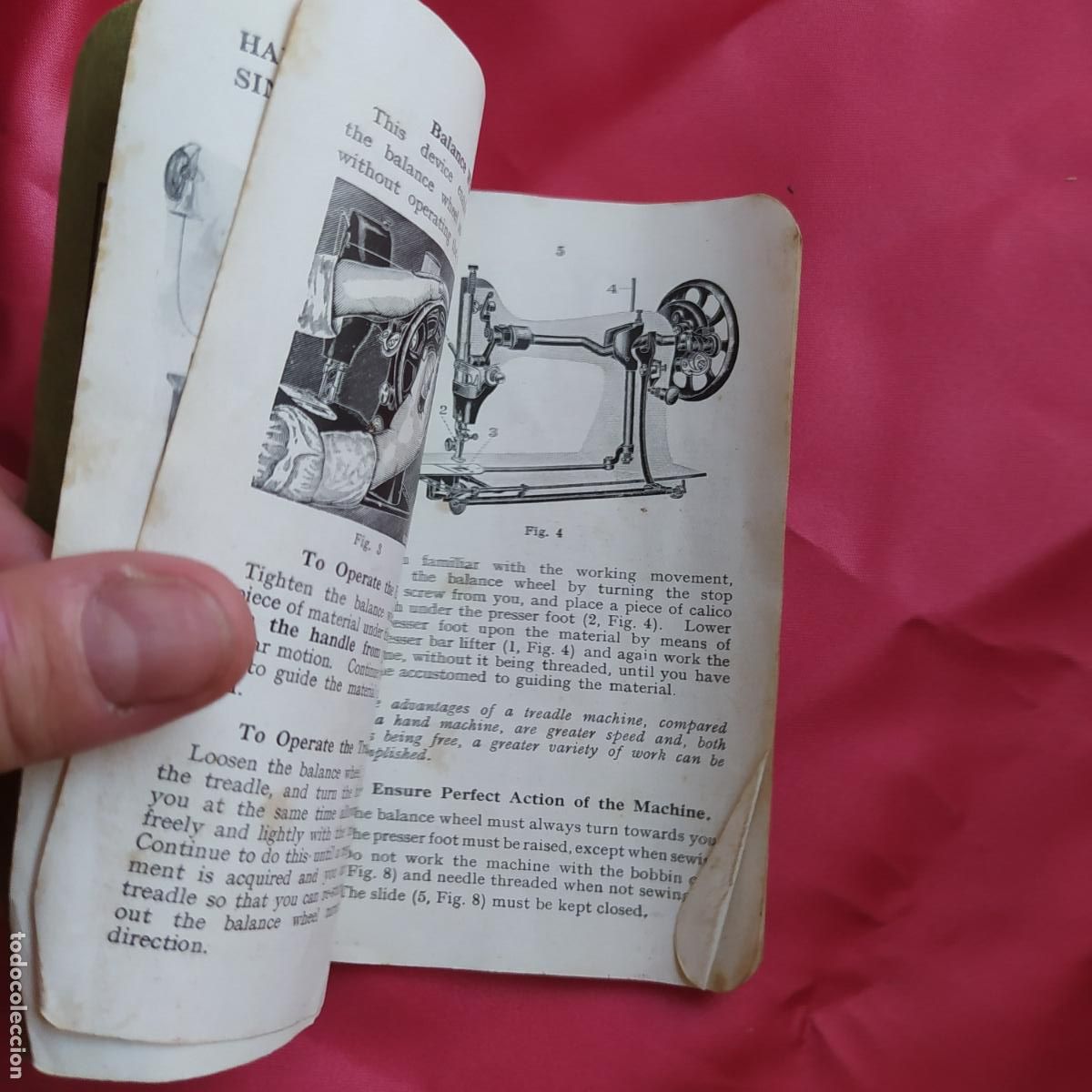 Antig&uuml;edades: Instructions for using Singer Sewing Machine N&ordf;99 1924 Rei.730 - Foto 3