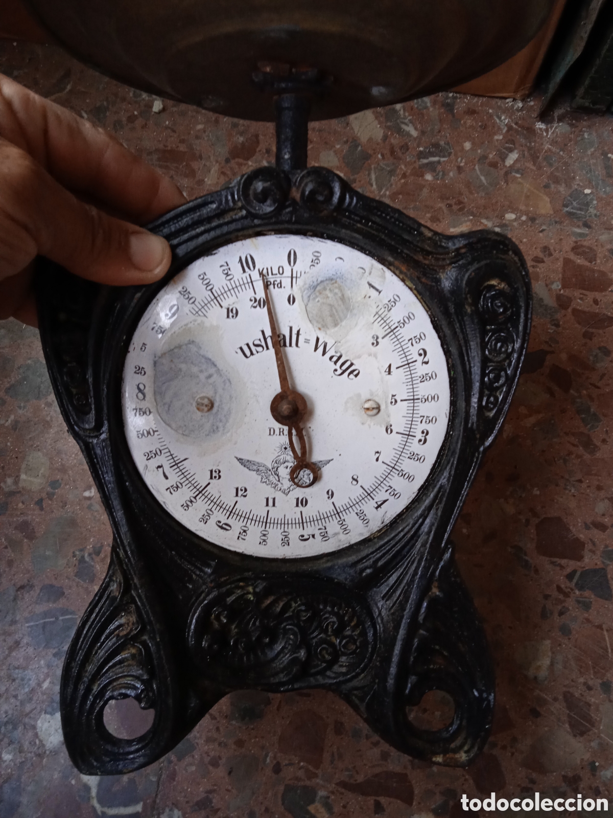 Antig&uuml;edades: Pesa de plato antigua - Foto 2