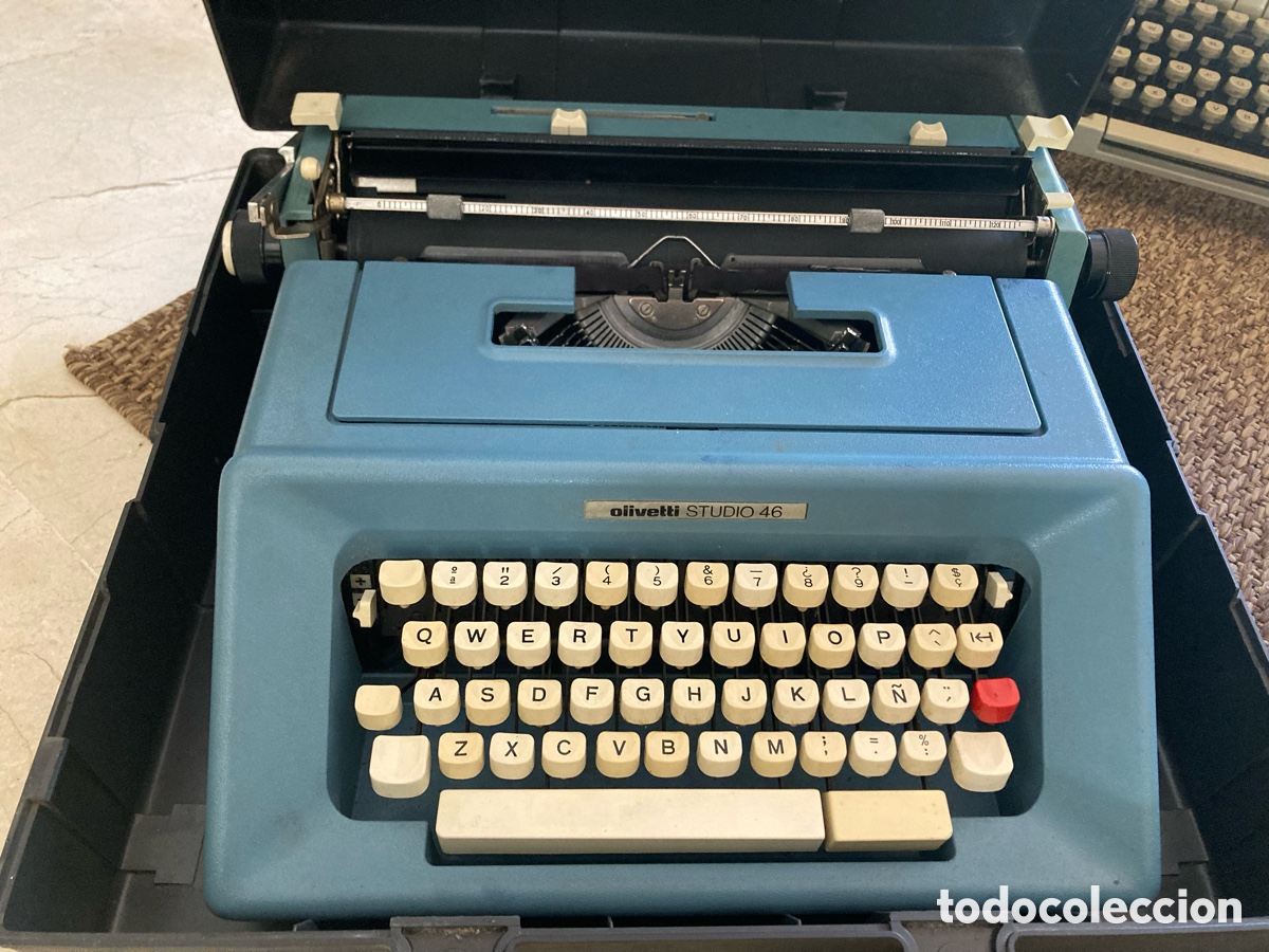 Antig&uuml;edades: M&aacute;quina Olivetti studio 46 con cajet&iacute;n - Foto 2