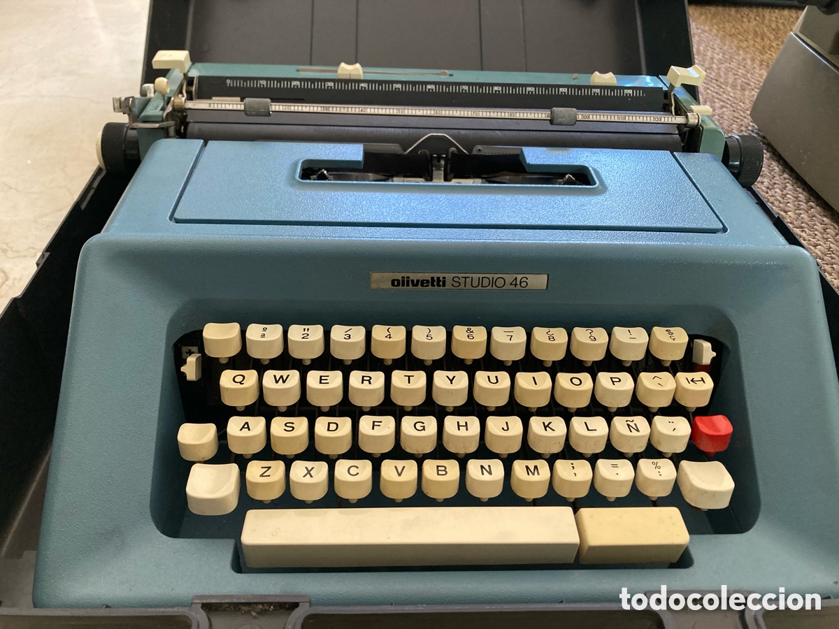 Antig&uuml;edades: M&aacute;quina Olivetti studio 46 con cajet&iacute;n - Foto 5