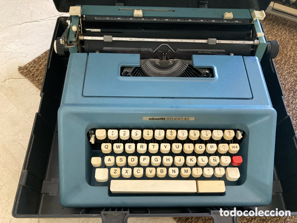 Antig&uuml;edades: M&aacute;quina Olivetti studio 46 con cajet&iacute;n - Foto 1