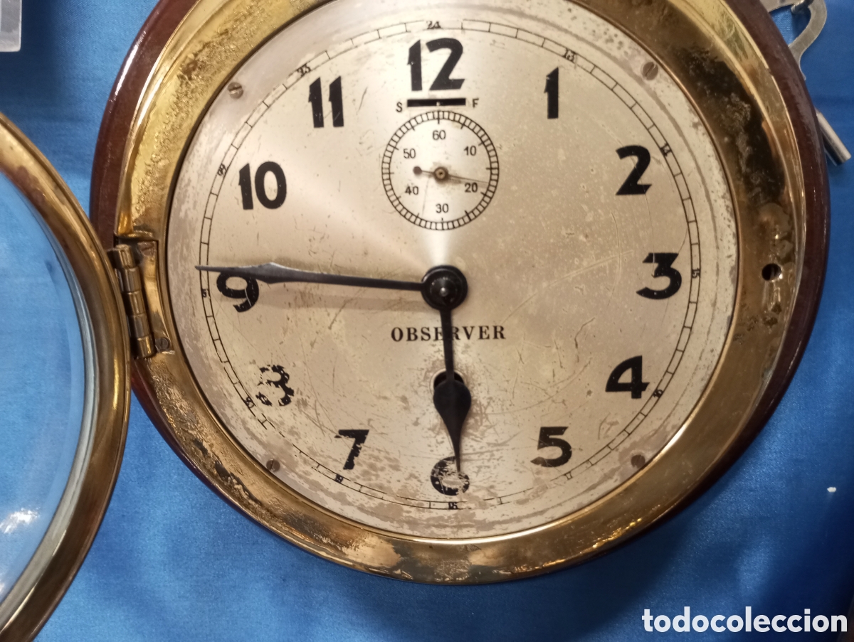 Antig&uuml;edades: ORIGINAL RELOJ DE BARCO - Foto 10