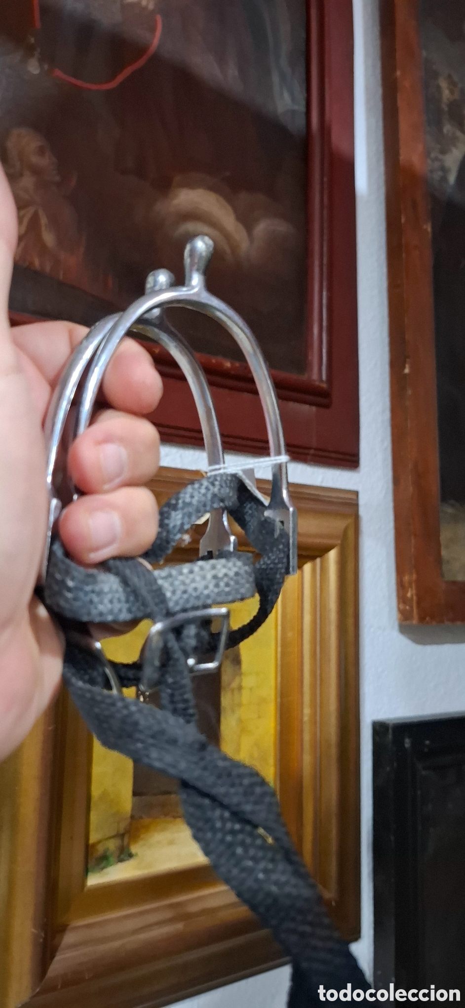 Antig&uuml;edades: Espuelas con correas. - Foto 6