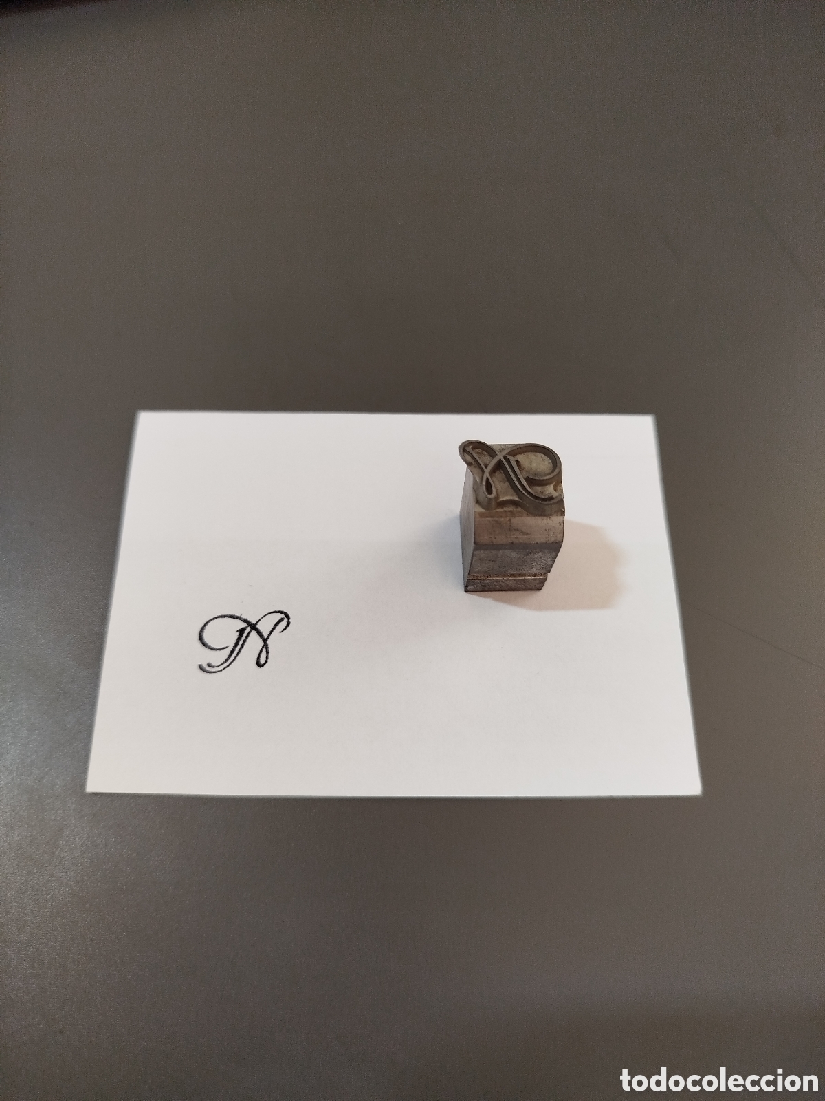 Antig&uuml;edades: Letras de Tipograf&iacute;a.- Letra N - Foto 1