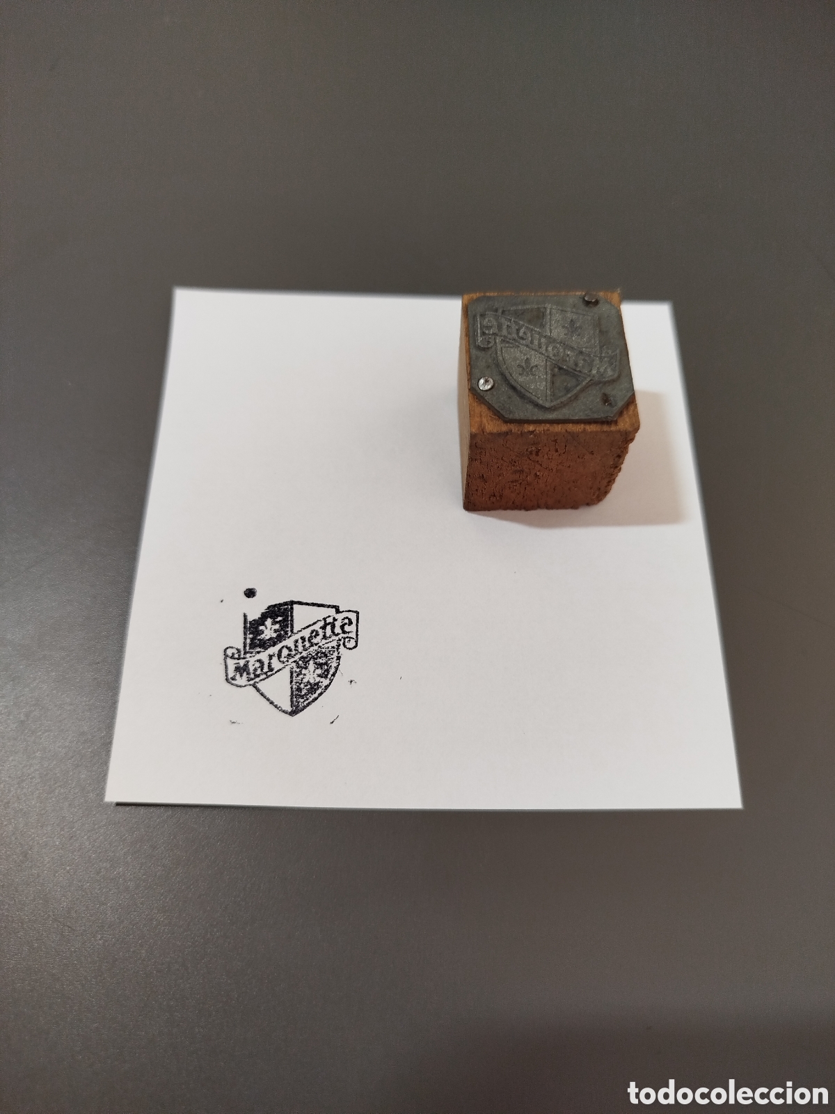 Antig&uuml;edades: Dibujos de Tipograf&iacute;a.- Logotipo de Marquette. - Foto 1