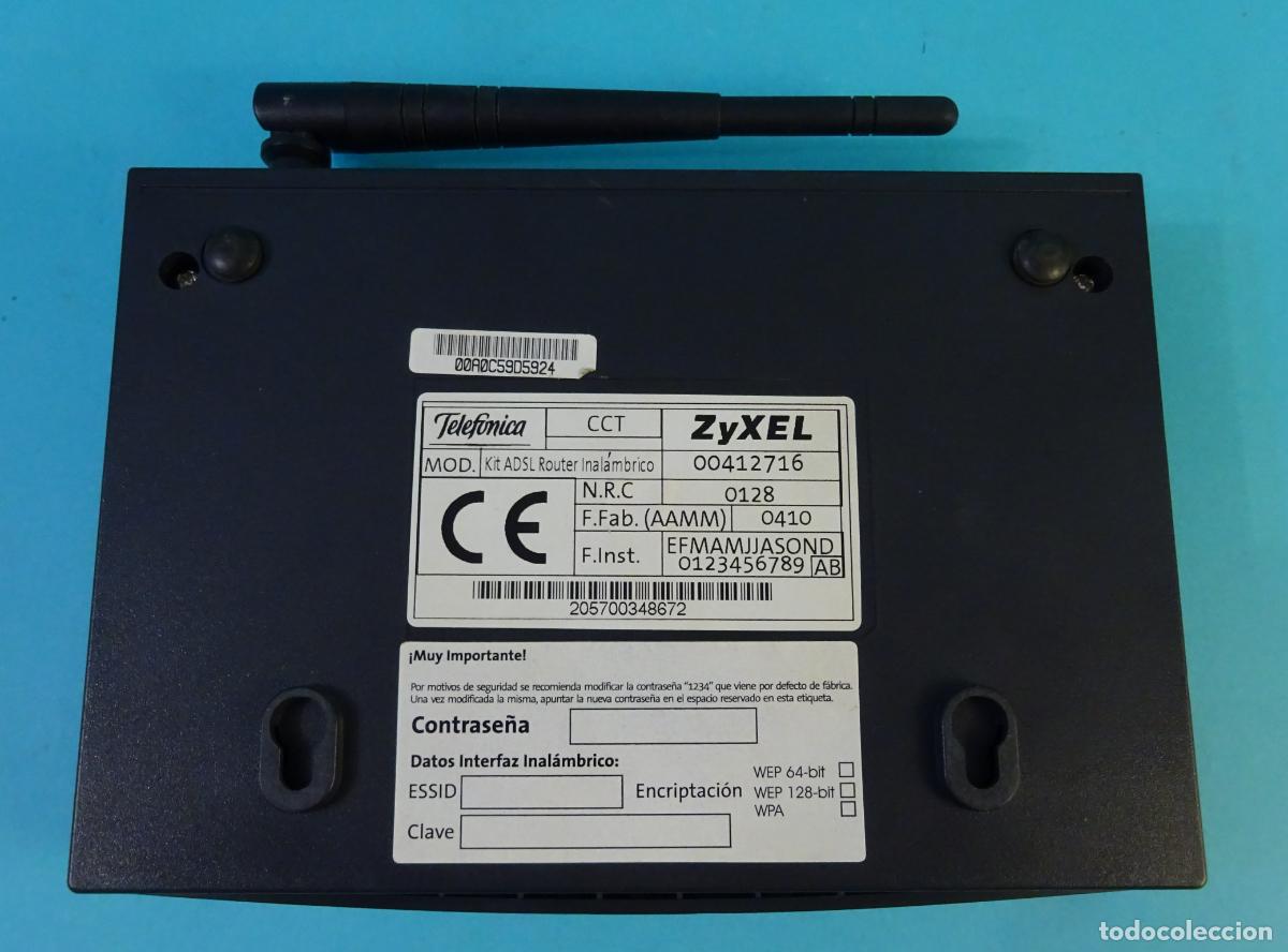 Tel&eacute;fonos: ROUTER ADSL INAL&Aacute;MBRICO TELEF&Oacute;NICA ZYXEL - Foto 3