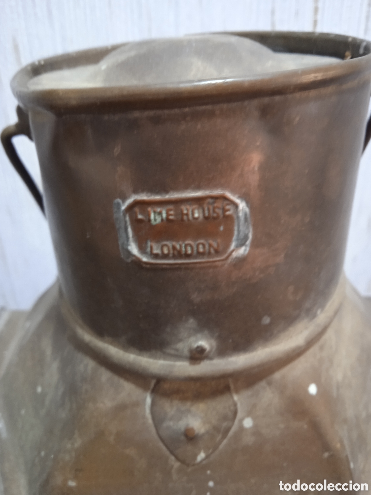 Antig&uuml;edades: Bonito farol antiguo de gran tama&ntilde;o - Foto 5