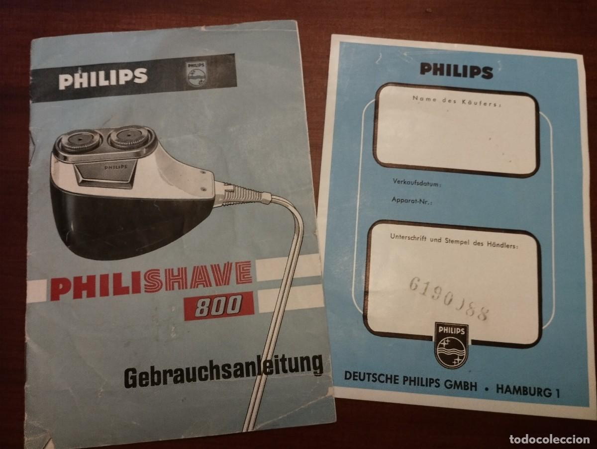 Antig&uuml;edades: PHILISHAVE 800 INSTRUCCIONES Y GARANTIA. - Foto 1