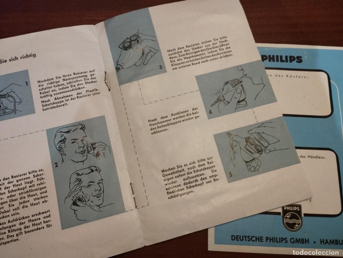 Antig&uuml;edades: PHILISHAVE 800 INSTRUCCIONES Y GARANTIA. - Foto 2