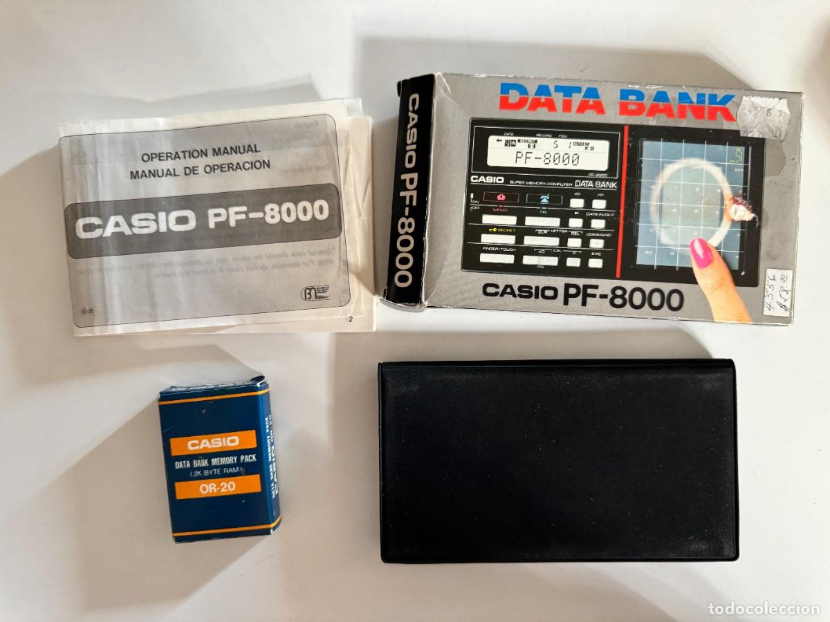 Antig&uuml;edades: Calculadora 1984 - Casio Data Bank PF-8000 Super Data Bank Computer - Foto 1