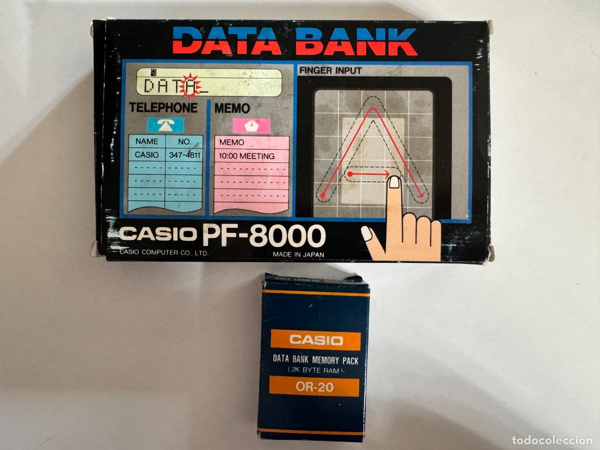 Antig&uuml;edades: Calculadora 1984 - Casio Data Bank PF-8000 Super Data Bank Computer - Foto 4