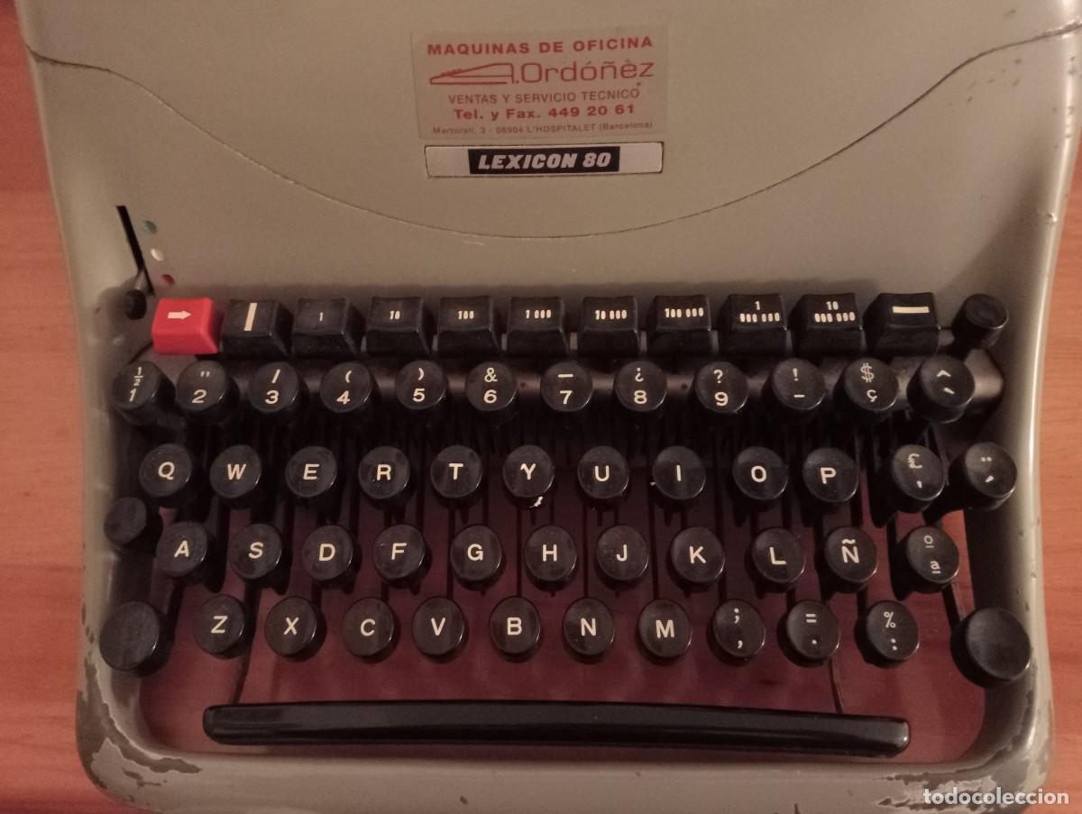 Antig&uuml;edades: M&Aacute;QUINA DE ESCRIBIR MARCA HISPANO OLIVETTI - Foto 4