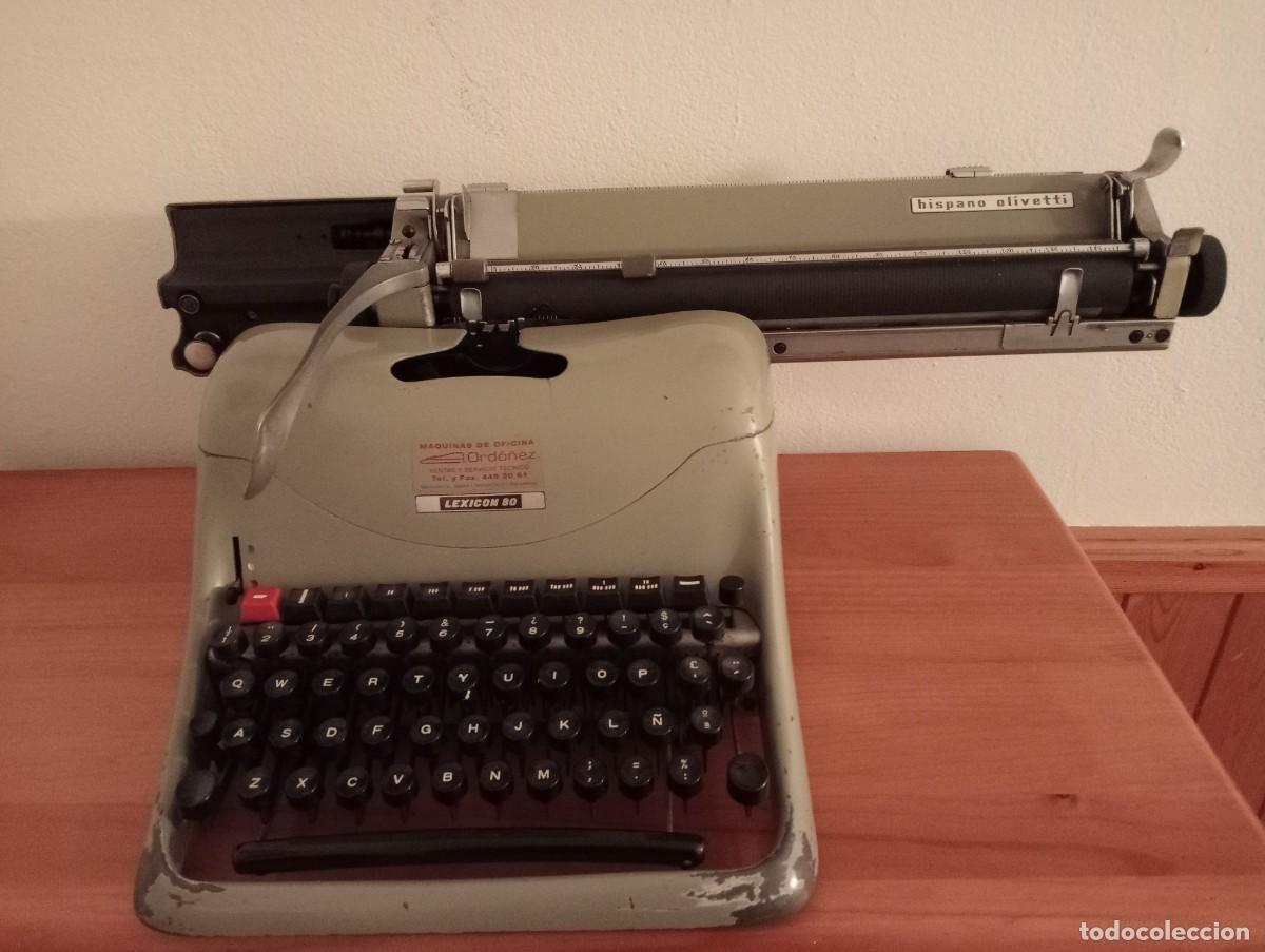 Antig&uuml;edades: M&Aacute;QUINA DE ESCRIBIR MARCA HISPANO OLIVETTI - Foto 5