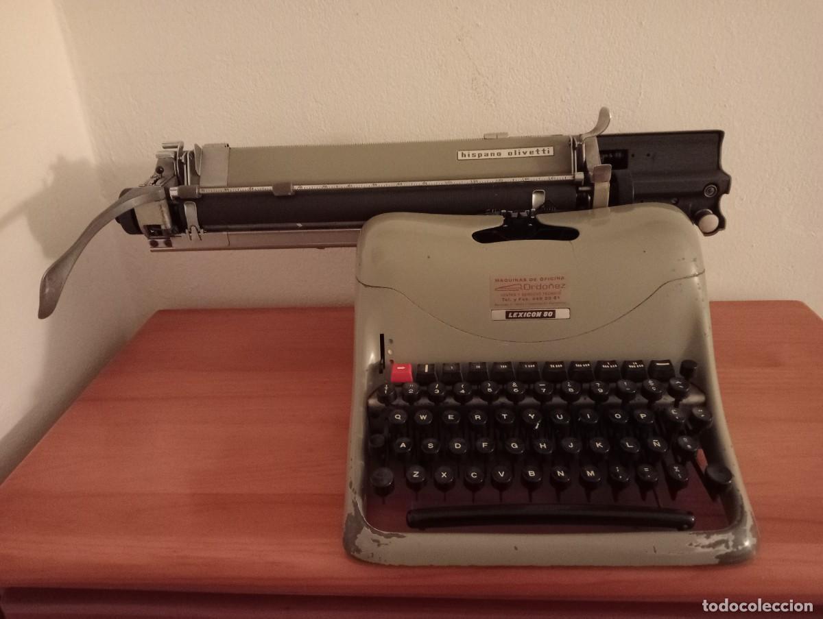 Antig&uuml;edades: M&Aacute;QUINA DE ESCRIBIR MARCA HISPANO OLIVETTI - Foto 6