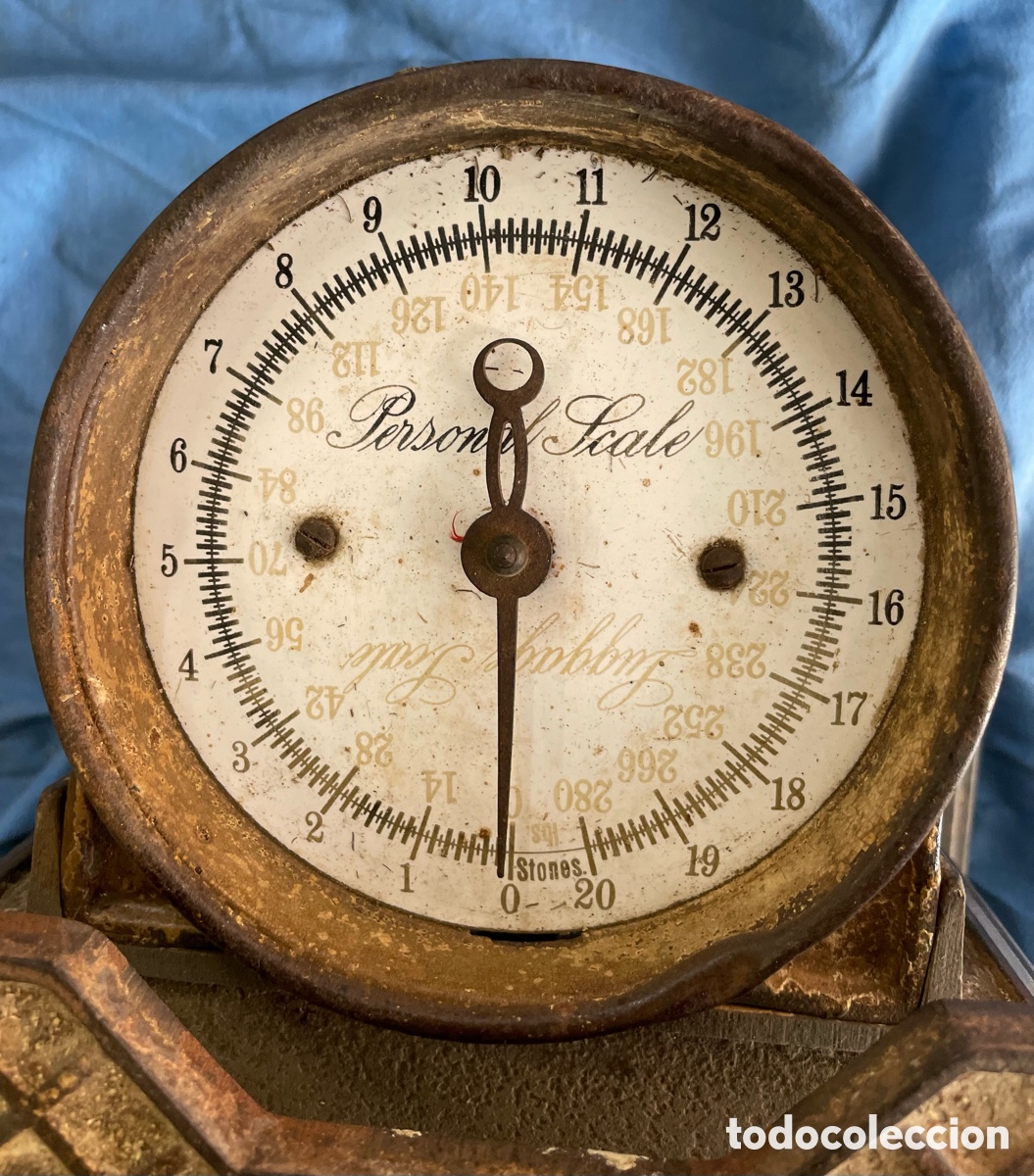 Antig&uuml;edades: CURIOSA BASCULA PARA PERSONAS - Foto 3