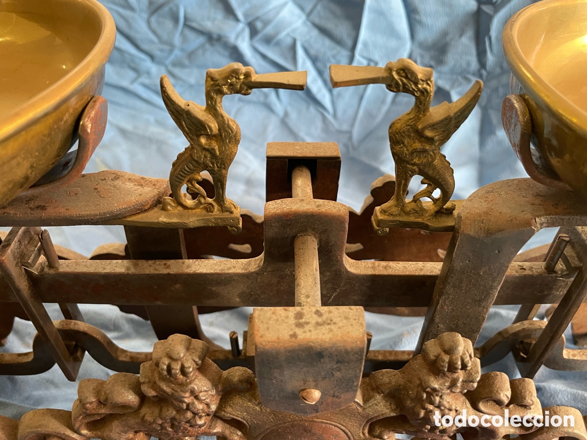 Antig&uuml;edades: BONITA BASCULA DE 10KG - Foto 5