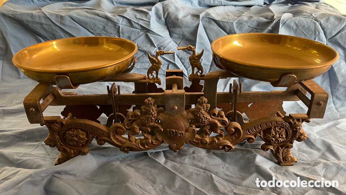 Antig&uuml;edades: BONITA BASCULA DE 10KG - Foto 1