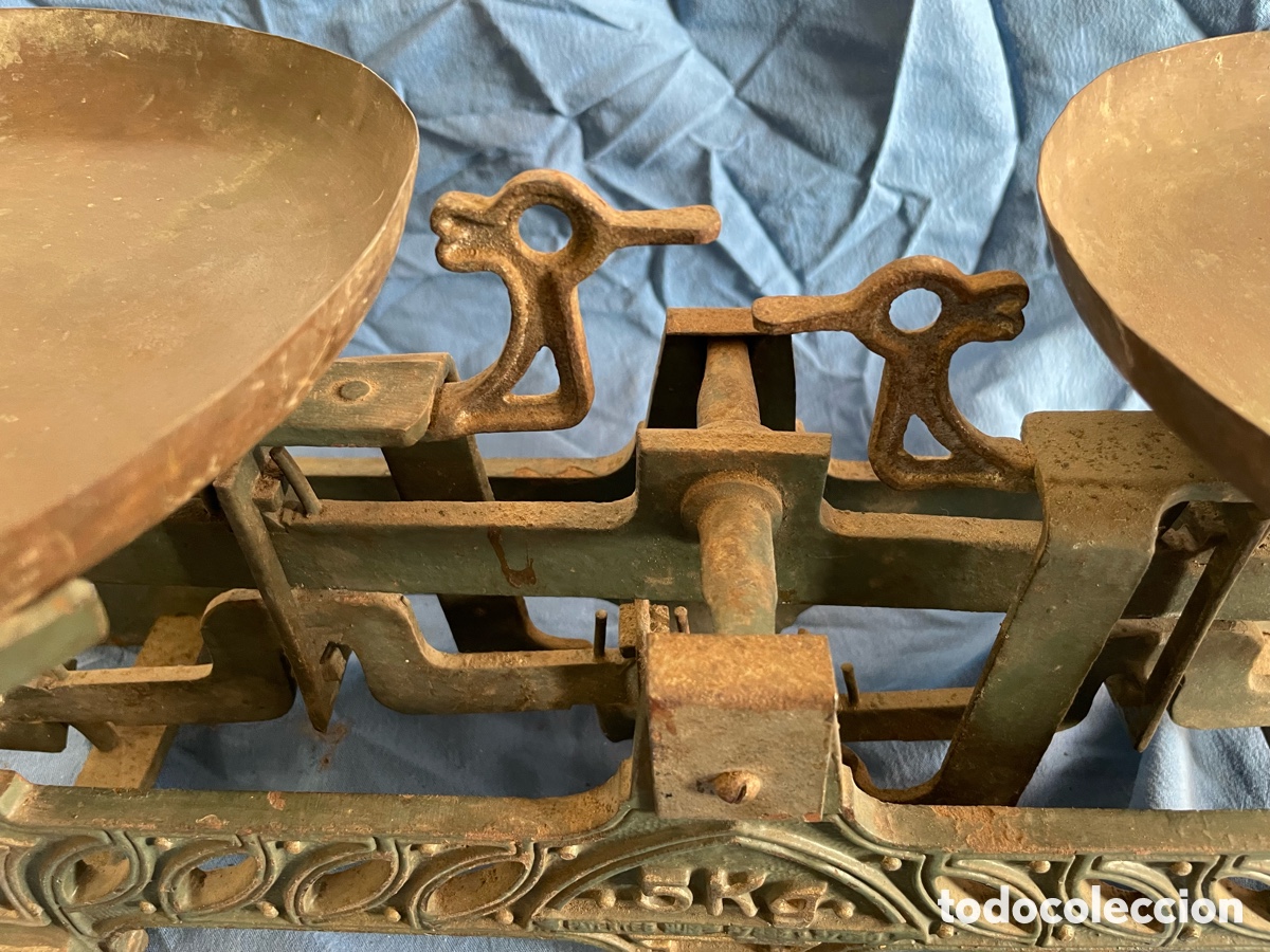 Antig&uuml;edades: BONITA BASCULA DE 5KG - Foto 5