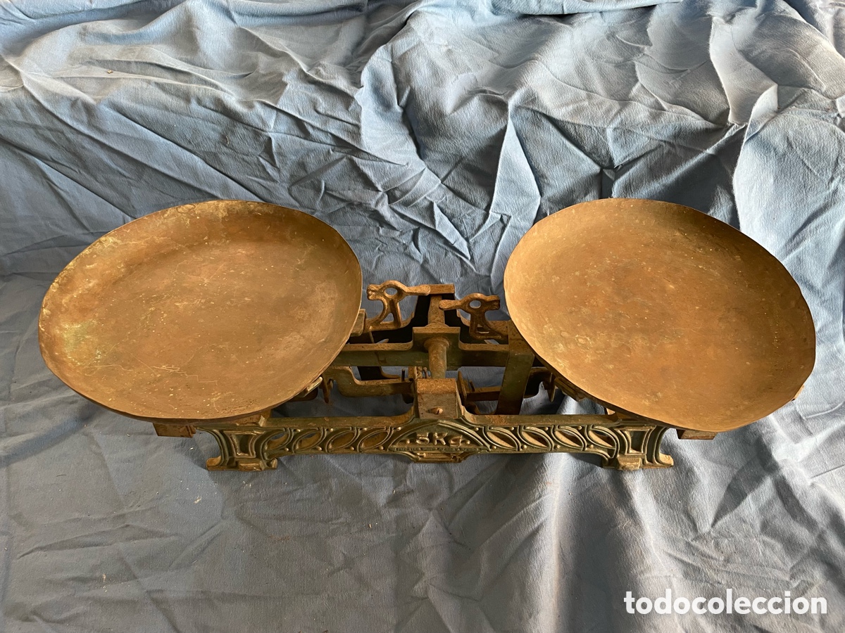 Antig&uuml;edades: BONITA BASCULA DE 5KG - Foto 6