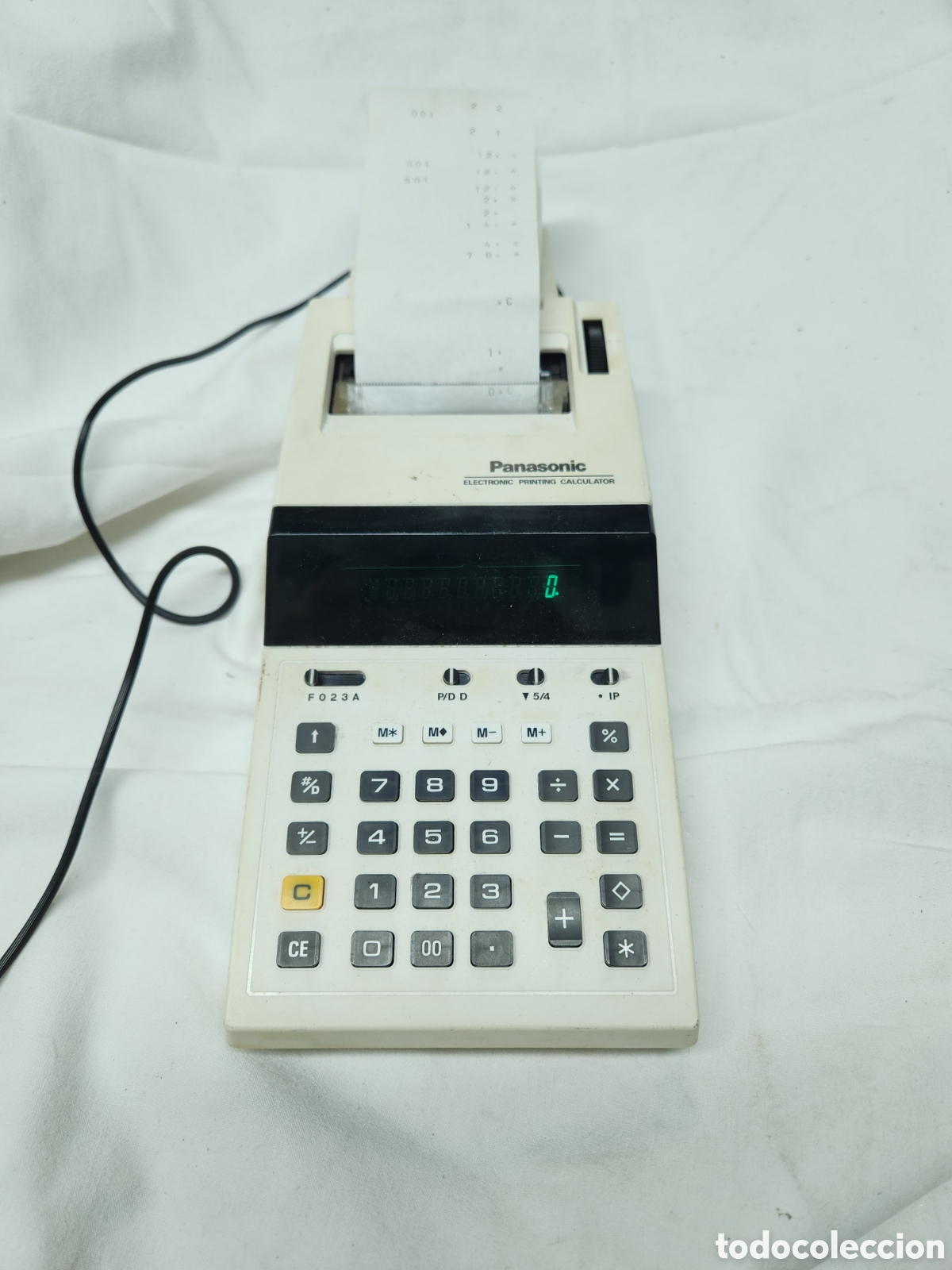 Antig&uuml;edades: CALCULADORA PANASONIC JE 1801P. CON IMPRESORA. FUNCIONANDO - Foto 1