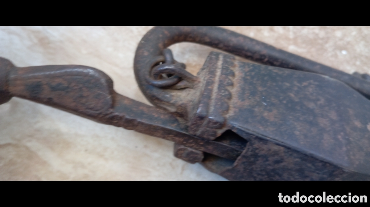Antig&uuml;edades: cerradora de hierro antiguo - Foto 7
