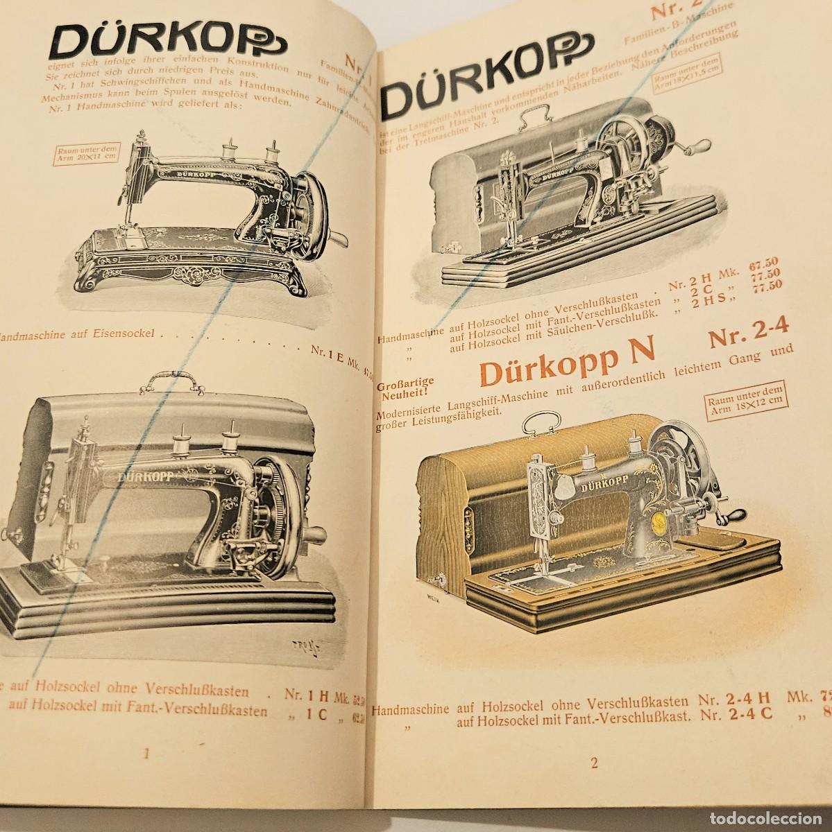 Antig&uuml;edades: Catalogo de m&aacute;quinas de coser de D&uuml;rkopp. 1920 - 1930 - Foto 3