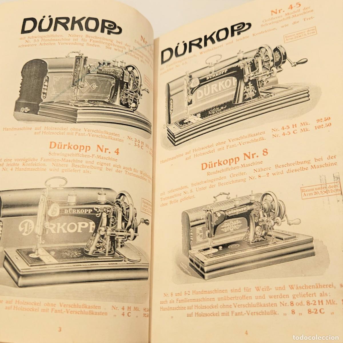 Antig&uuml;edades: Catalogo de m&aacute;quinas de coser de D&uuml;rkopp. 1920 - 1930 - Foto 4