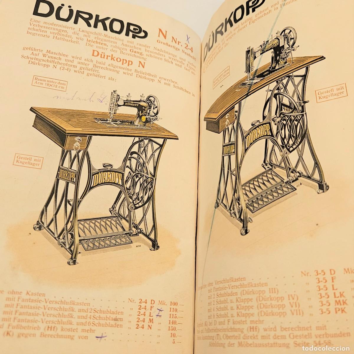 Antig&uuml;edades: Catalogo de m&aacute;quinas de coser de D&uuml;rkopp. 1920 - 1930 - Foto 5