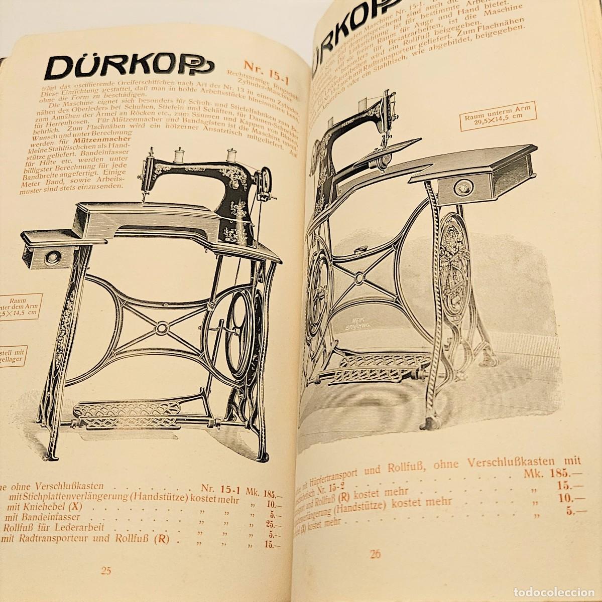 Antig&uuml;edades: Catalogo de m&aacute;quinas de coser de D&uuml;rkopp. 1920 - 1930 - Foto 7